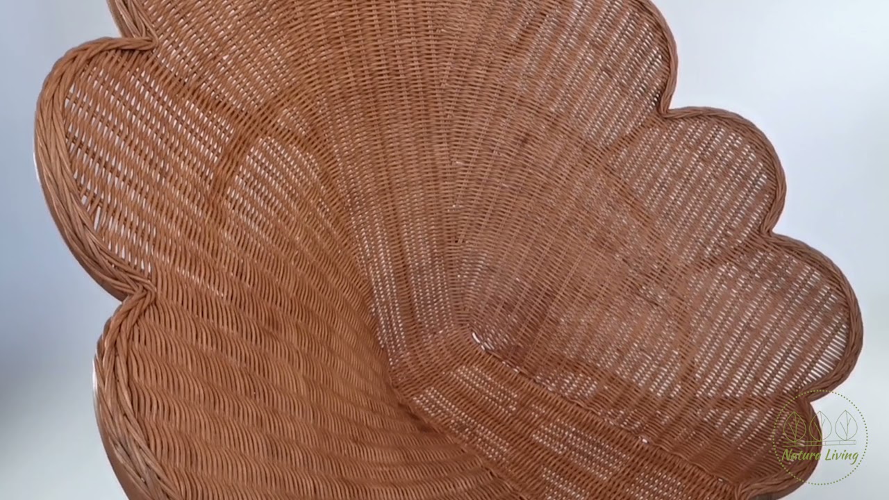 Scaun flower din ratan Siaba | www.NaturaLiving.com