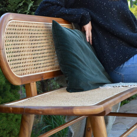 Banca-din-ratan-si-lemn-Baning (3) Canapea din ratan si lemn Baning