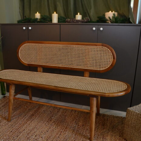 Banca-din-ratan-si-lemn-Baning (5) Canapea din ratan si lemn Baning