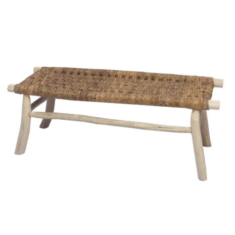 Banca din sfoara si lemn rustic