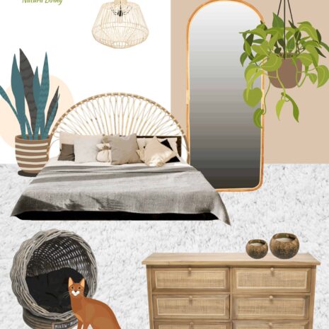 dormitor-ratan-Natura-Living Piese mobilier din ratan pentru dormitor