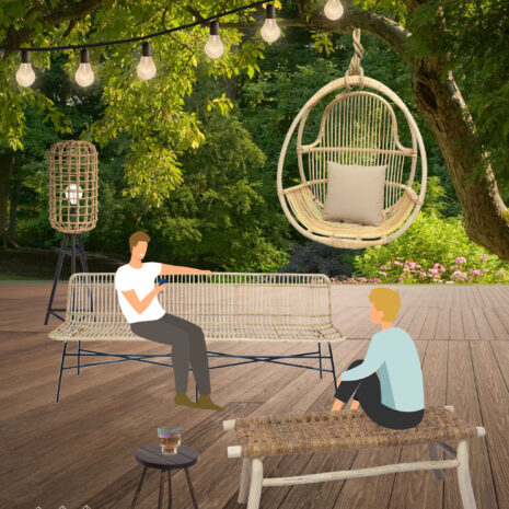 ratan-pe-terasa-Natura-living Piese mobilier din ratan pentru terasa