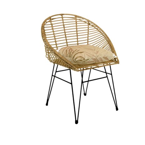 scaun-dining-din-ratan-cu-picioare-metalice-lampung scaun-dining-din-ratan-cu-picioare-metalice-lampung