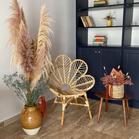 scaun-lounge-flower Scaoun lounge flower din ratan Muari