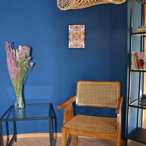 scaun-ratan-lemn Scaun dining din ratan si lemn