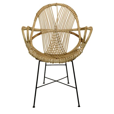 scaun-ratan-picioare-metalice scaun-ratan-picioare-metalice